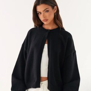 Peppermayo Black Cardigan Sweater